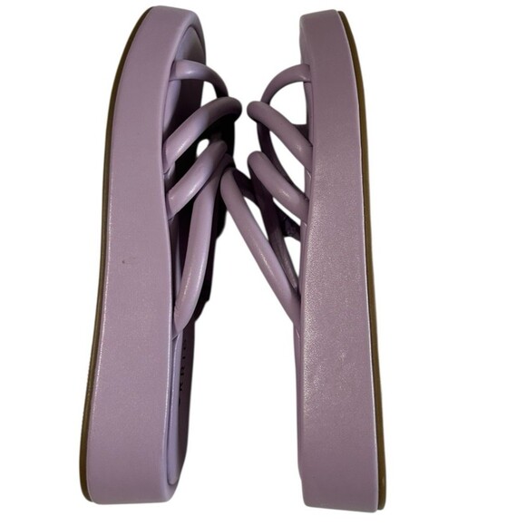 Torrid Sandals Women's 7WW Wide Purple Strappy Platform Slide Slip On Cross - Picture 8 of 12